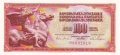 Yugoslavia To 1970 100 Dinara,  1. 8.1965
